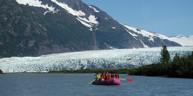 Iceberg Float Raft Trip at Spencer Glacier.